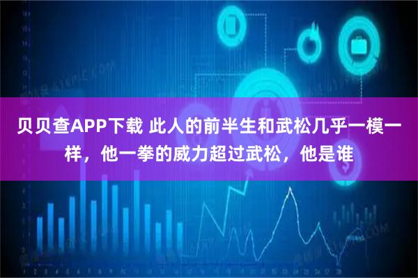 贝贝查APP下载 此人的前半生和武松几乎一模一样，他一拳的威力超过武松，他是谁