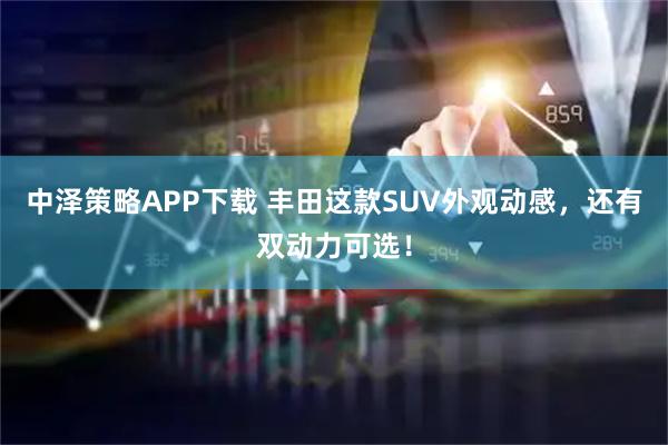 中泽策略APP下载 丰田这款SUV外观动感，还有双动力可选！
